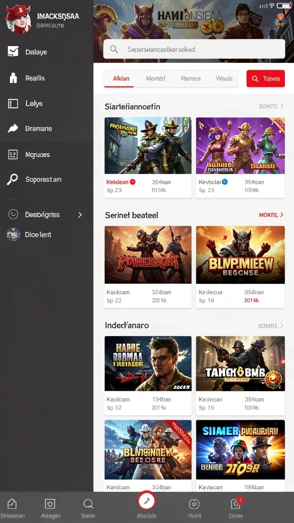 Tampilan utama aplikasi Review Aplikasi hitogel yang intuitif dan efisien.